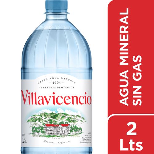 Agua Mineral sin Gas Villavicencio 2 Lts.