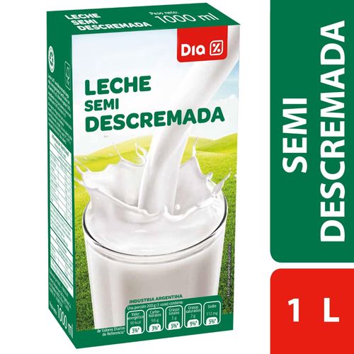 Leche Semi Descremada DIA Larga Vida 1 Lt.