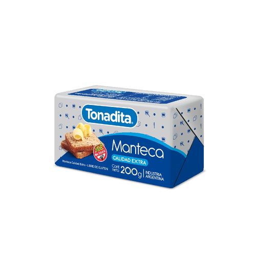 Manteca Tonadita extra calidad 200 Gr.