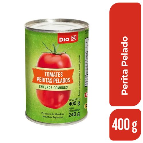 Tomate Perita Pelado DIA 400 Gr.