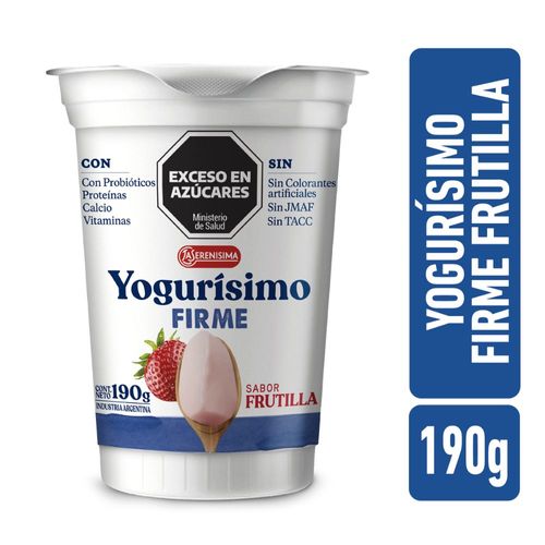 Yogur Firme frutilla Yogurisimo 190gr