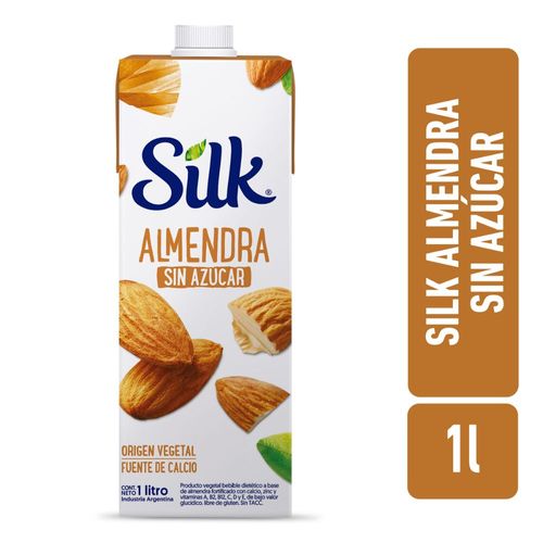 Bebida a base de almendras s/azúcar Silk 1lt