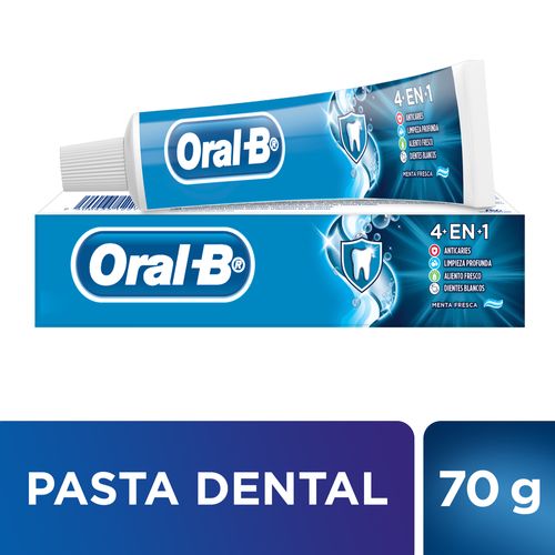 Pasta Dental Oral-B 4En1 Con Flúor 70 Gr.
