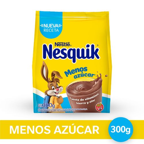 Cacao en Polvo Nesquik Menos Azúcar chocolatado 300 Gr.