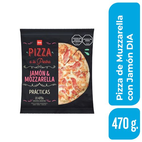 Pizza DIA Mozzarella con Jamón 470 Gr.