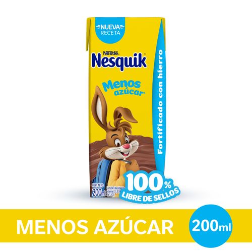 Chocolatada Menos Azúcar Nesquick 200 Ml.