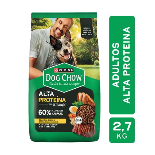 Adulto Alta Proteina Dog Chow x 2,7 Kg.