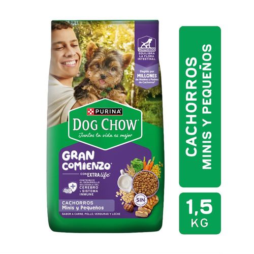 Cachorro Gran Comienzo Mini & Pequeño Dog Chow x 1,5 Kg.