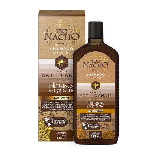 Shampoo Efecto Anti-Canas Tío Nacho 415 Ml.