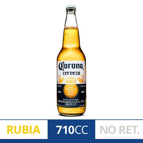 Cerveza Corona Botella No Retornable 710 Ml.