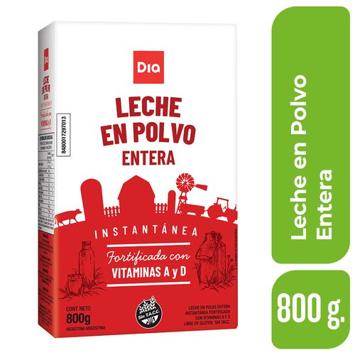 Leche Entera en Polvo DIA 800 Gr.