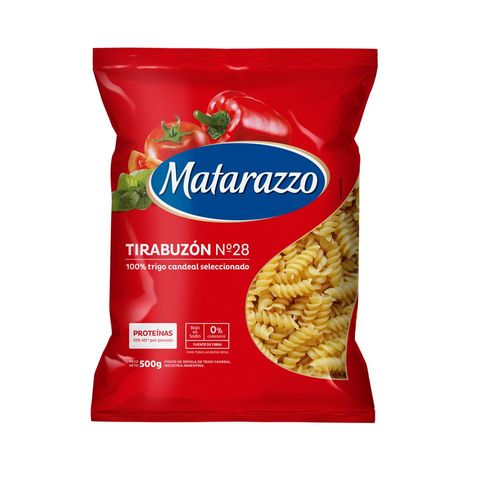 Fideos Tirabuzon N28 Matarazzo 500 Gr.