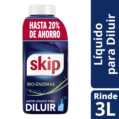 Jabón Líquido para Diluir Skip Bio-Enzimas Tecnologia superior en limpieza y cuidado 500 Ml.