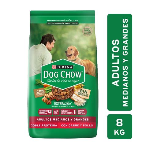 Adulto Mediano & Grande Dog Chow x 8 Kg.