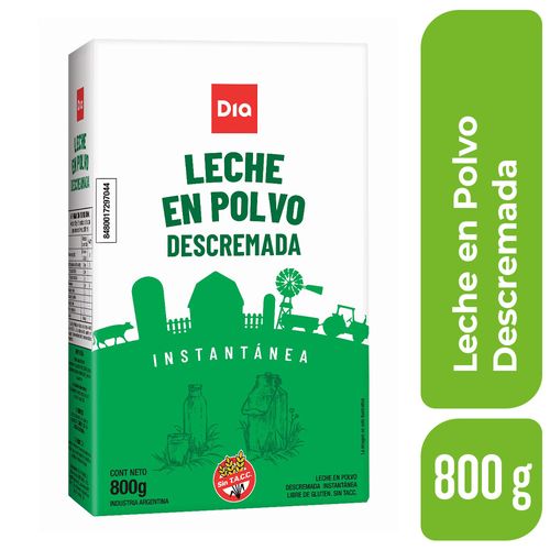 Leche en polvo Descremada DIA 800 Gr.