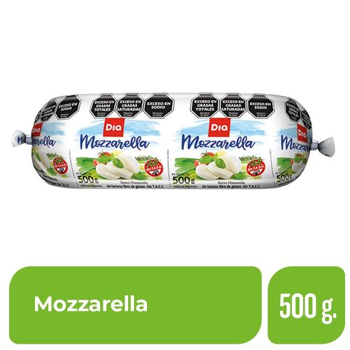 Queso Muzzarella Sin Lactosa Dia 500 Ml.