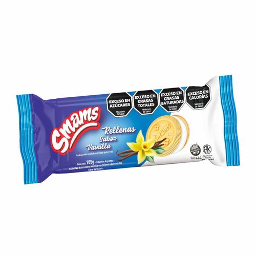 Galletitas Vainilla Rellena Smams 105 Gr.