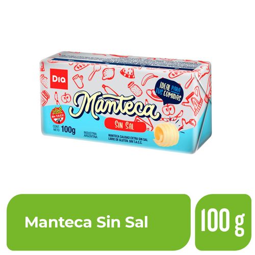 Manteca Sin Sal Dia 100 Gr.