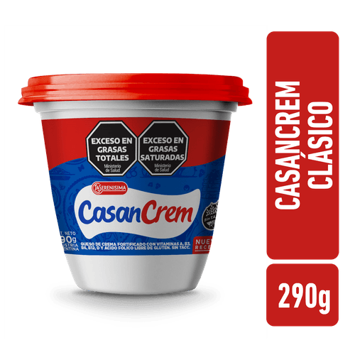 Queso Crema Clásico Casancrem 290 Gr.