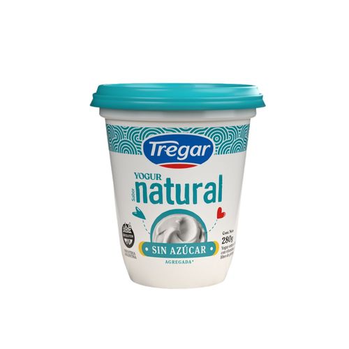 Yogur Natural Sin Azúcar Tregar 280 Gr.