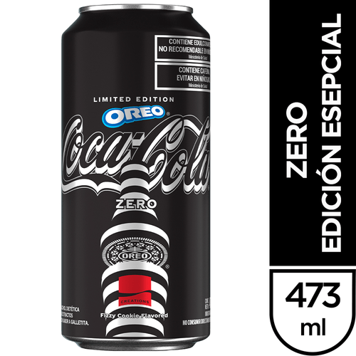 Gaseosa Coca Cola Zero Creations Oreo 473 Ml.