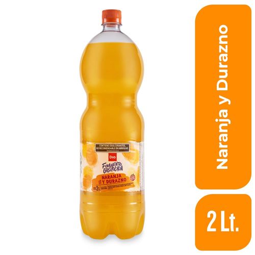 Agua Saborizada con Gas Dia Naranja y Durazno 2 Lt.