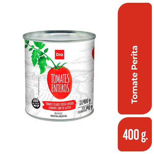 Tomate Perita Pelado Dia 400 Gr.