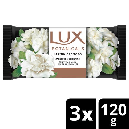 Jabón En Barra Lux Jazmín Cremoso Multipack 3X120 Gr.