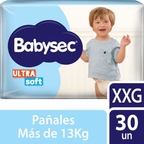 Pañales Babysec Ultrasoft XXG 30 Ud.
