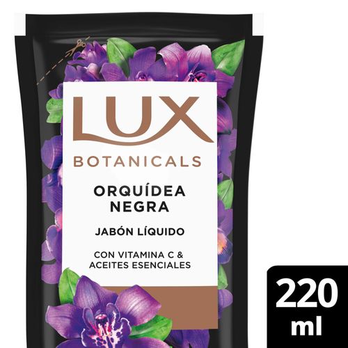 Jabón Liquido Para Manos Lux Botanic Orquidea Negra Doypack 220 Ml.