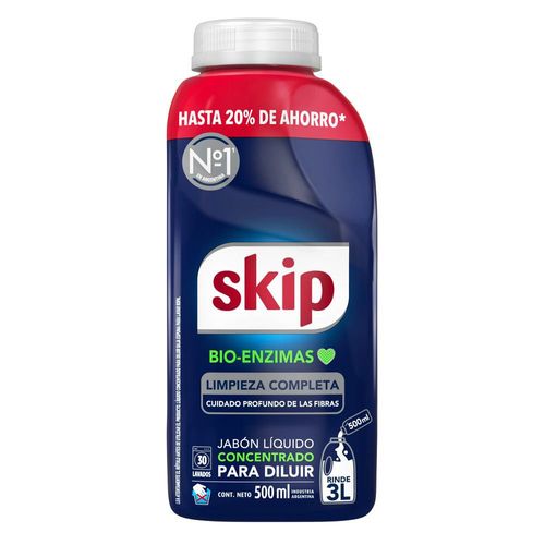 Jabón Liquido Para Diluir Skip Bio-Enzimas 500 Ml.
