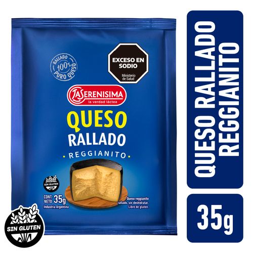 Queso Reggianito Rallado La Serenisima 35 Gr.