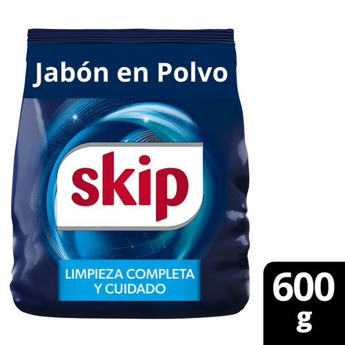 Jabon En Polvo Skip Bio Enzimas Baja Espuma 600 Gr.