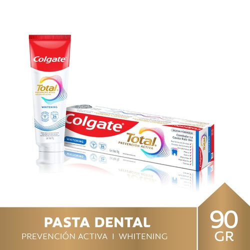 Pasta Dental Colgate Total Whitening Con FlÃºor 90 Gr.