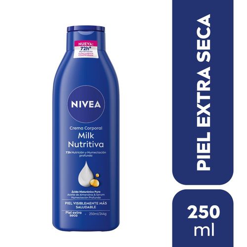 Crema Corporal Hidratante Nivea Milk Nutritiva 250 Ml.