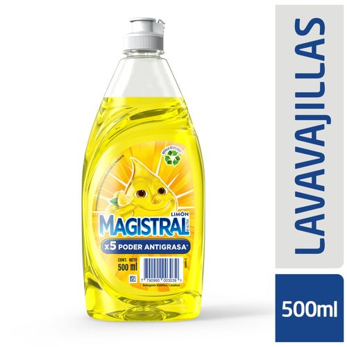Detergente Magistral Ultra Limon Botella 500 Ml.