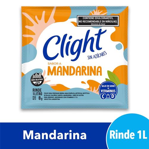 Jugo En Polvo Clight Mandarina 8 Gr.