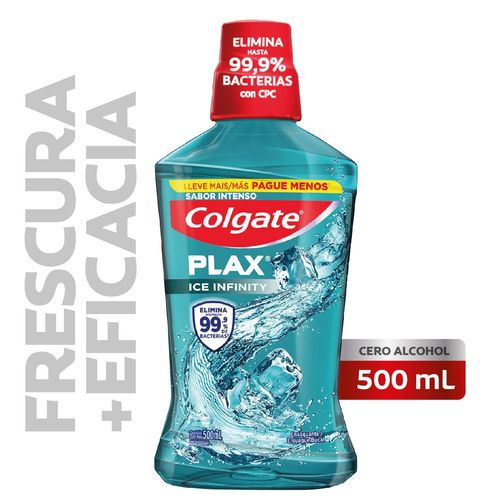 Enjuague Bucal Plax Ice Infinity 500X 350 Ml.
