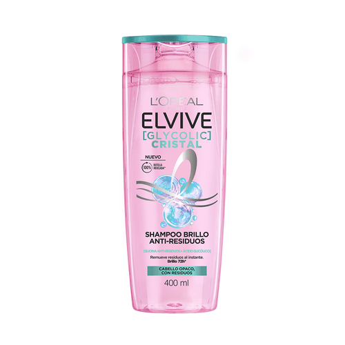 Shampoo Glycolic Cristal Elvive 400 Ml.