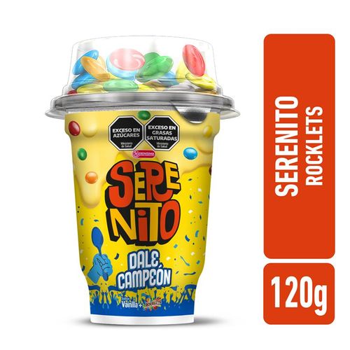 Postre Vainilla Con Rocklets Especial Argentina Serenito 120 Gr.