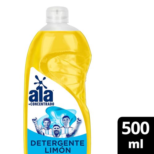 Detergente Liquido ALA  + Concentrado Edicion Limitada Limon Botella 500 Ml.