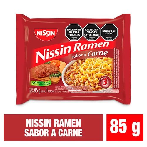 Ramen Nissin Carne 85 Gr.