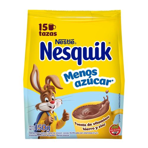 Cacao en Polvo Menos Azucar Nesquik 150 Gr.