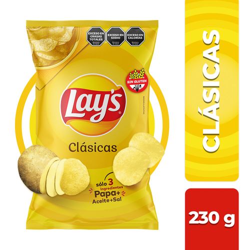 Papas Fritas Lays Clásicas 230 Gr.