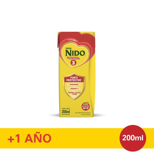Nido Etapa 3 Leche Infantil Lista Para Tomar X 200 Ml.