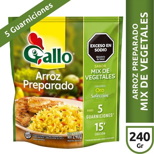 Arroz Preparado Con Vegetales Gallo 240 Gr.