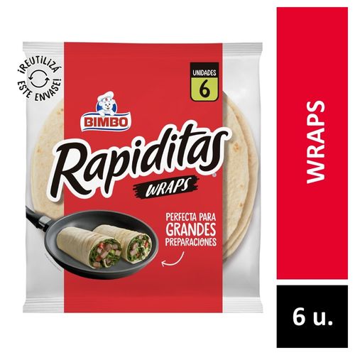 Wraps Rapiditas Clásicas 470 Gr.