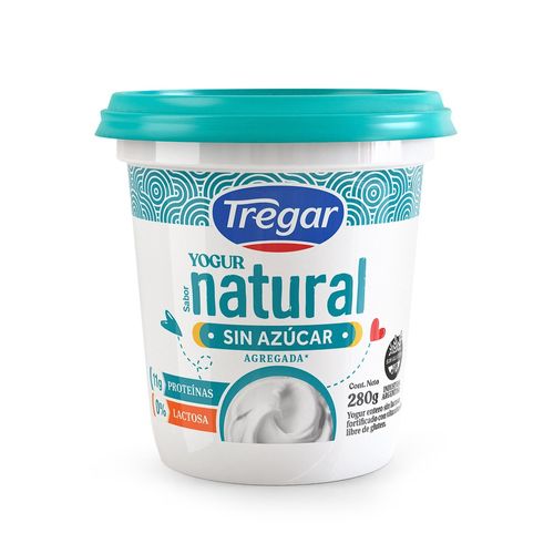 Yogur Natural Sin Azúcar Tregar 280 Gr.
