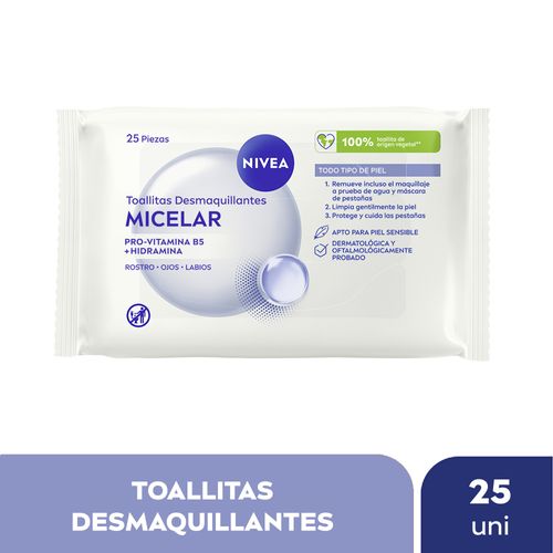Toallitas desmaquillantes NIVEA MicellAir 25 Ud.