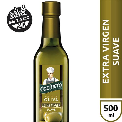 Aceite de Oliva Cocinero Extra Virgen Suave 500 Ml.
